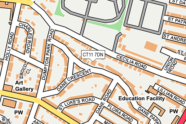 CT11 7DN map - OS OpenMap – Local (Ordnance Survey)