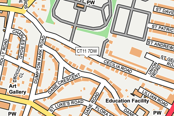 CT11 7DW map - OS OpenMap – Local (Ordnance Survey)