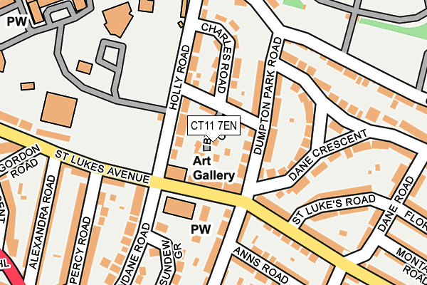 CT11 7EN map - OS OpenMap – Local (Ordnance Survey)