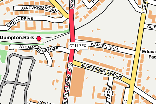 CT11 7EX map - OS OpenMap – Local (Ordnance Survey)