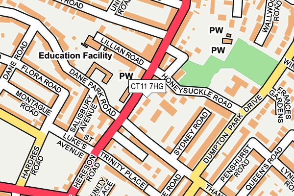 CT11 7HG map - OS OpenMap – Local (Ordnance Survey)
