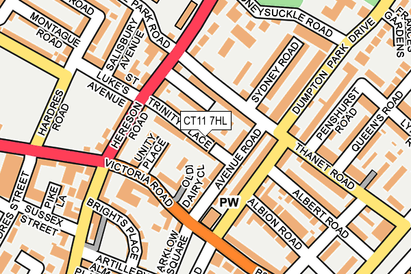 CT11 7HL map - OS OpenMap – Local (Ordnance Survey)