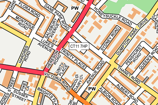 CT11 7HP map - OS OpenMap – Local (Ordnance Survey)