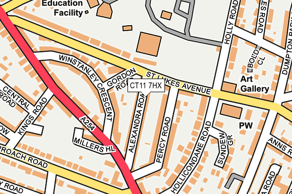 CT11 7HX map - OS OpenMap – Local (Ordnance Survey)