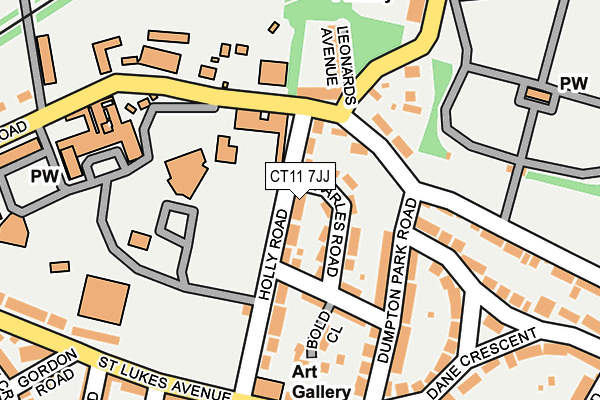 CT11 7JJ map - OS OpenMap – Local (Ordnance Survey)