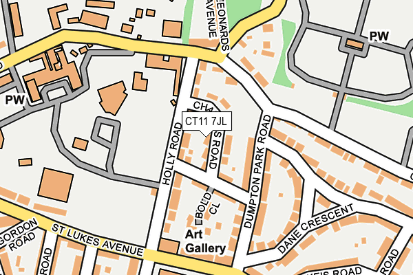 CT11 7JL map - OS OpenMap – Local (Ordnance Survey)