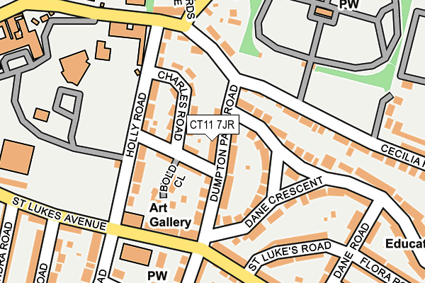 CT11 7JR map - OS OpenMap – Local (Ordnance Survey)