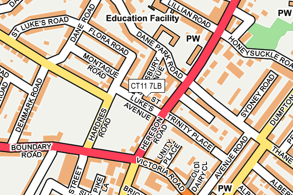 CT11 7LB map - OS OpenMap – Local (Ordnance Survey)