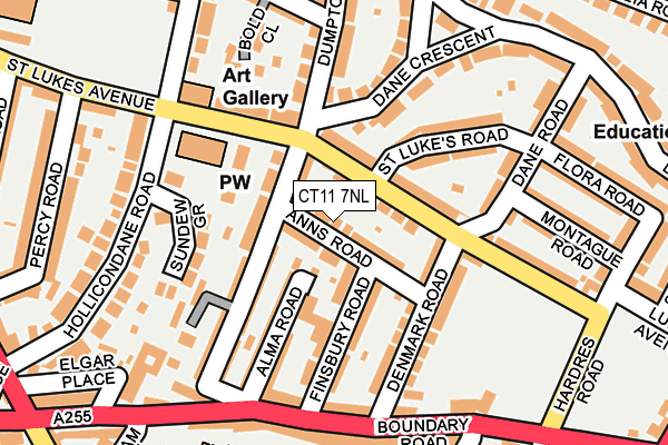 CT11 7NL map - OS OpenMap – Local (Ordnance Survey)