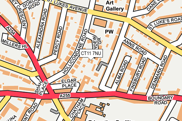 CT11 7NU map - OS OpenMap – Local (Ordnance Survey)