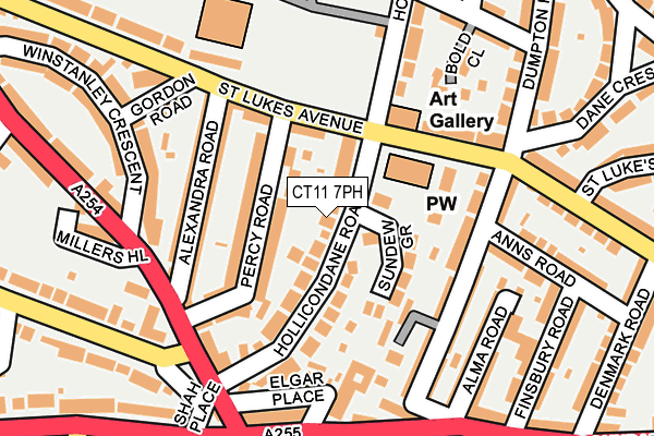 CT11 7PH map - OS OpenMap – Local (Ordnance Survey)