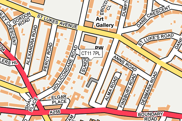 CT11 7PL map - OS OpenMap – Local (Ordnance Survey)