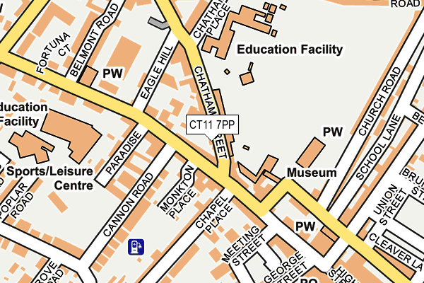 CT11 7PP map - OS OpenMap – Local (Ordnance Survey)