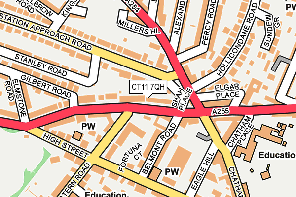 CT11 7QH map - OS OpenMap – Local (Ordnance Survey)