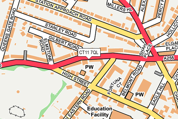 CT11 7QL map - OS OpenMap – Local (Ordnance Survey)