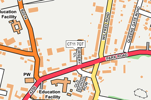CT11 7QT map - OS OpenMap – Local (Ordnance Survey)