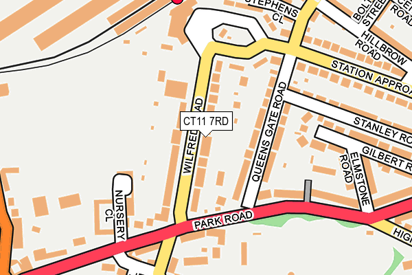 CT11 7RD map - OS OpenMap – Local (Ordnance Survey)
