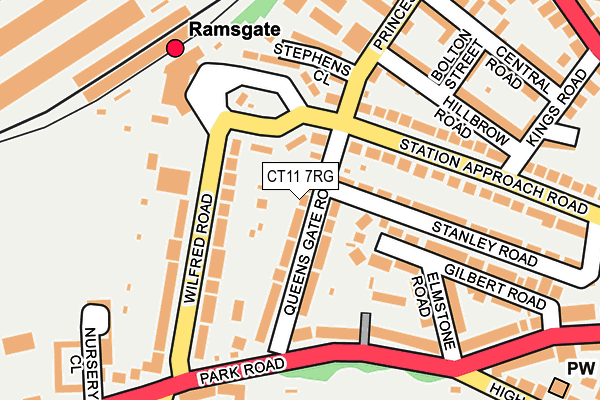 CT11 7RG map - OS OpenMap – Local (Ordnance Survey)