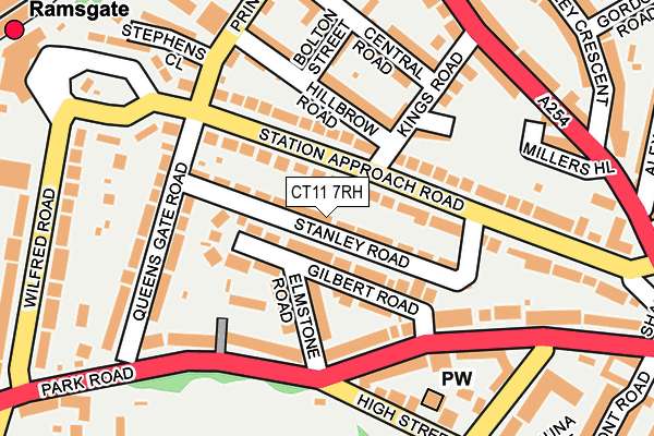 CT11 7RH map - OS OpenMap – Local (Ordnance Survey)