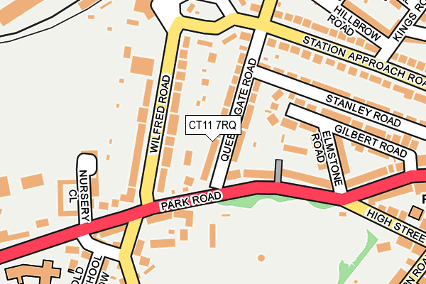 CT11 7RQ map - OS OpenMap – Local (Ordnance Survey)