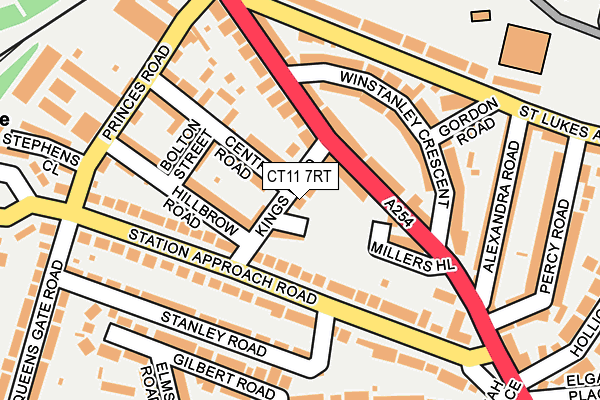 CT11 7RT map - OS OpenMap – Local (Ordnance Survey)
