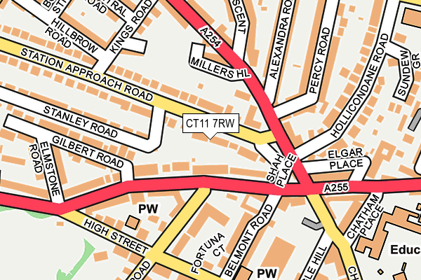 CT11 7RW map - OS OpenMap – Local (Ordnance Survey)
