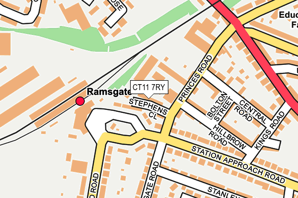 CT11 7RY map - OS OpenMap – Local (Ordnance Survey)
