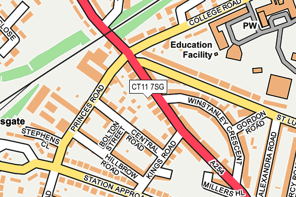 CT11 7SG map - OS OpenMap – Local (Ordnance Survey)