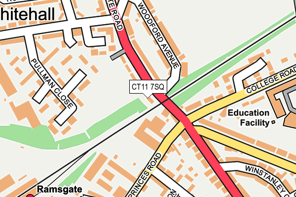 CT11 7SQ map - OS OpenMap – Local (Ordnance Survey)