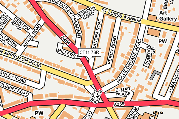CT11 7SR map - OS OpenMap – Local (Ordnance Survey)