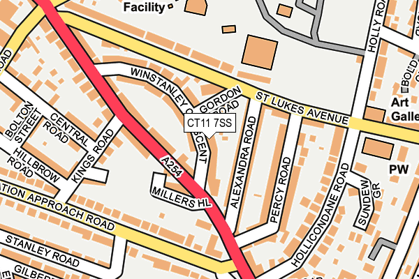 CT11 7SS map - OS OpenMap – Local (Ordnance Survey)