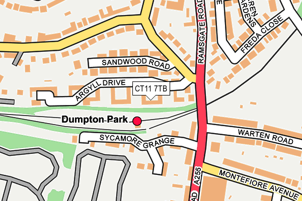 CT11 7TB map - OS OpenMap – Local (Ordnance Survey)