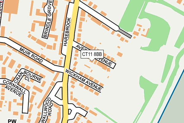 CT11 8BB map - OS OpenMap – Local (Ordnance Survey)
