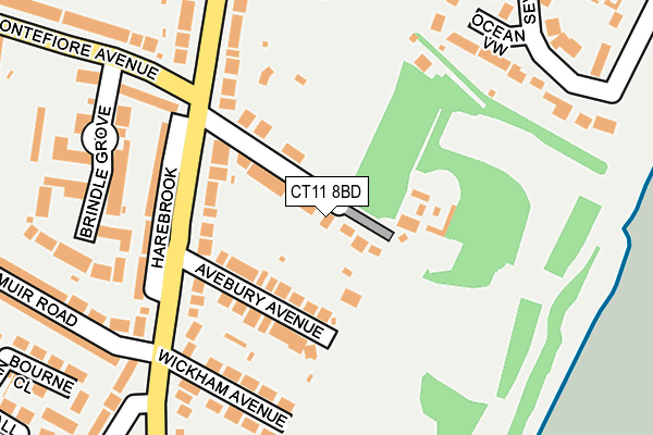 CT11 8BD map - OS OpenMap – Local (Ordnance Survey)