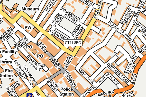 CT11 8BG map - OS OpenMap – Local (Ordnance Survey)