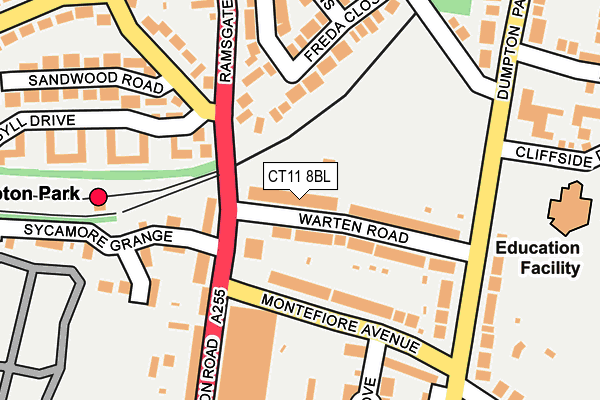 CT11 8BL map - OS OpenMap – Local (Ordnance Survey)