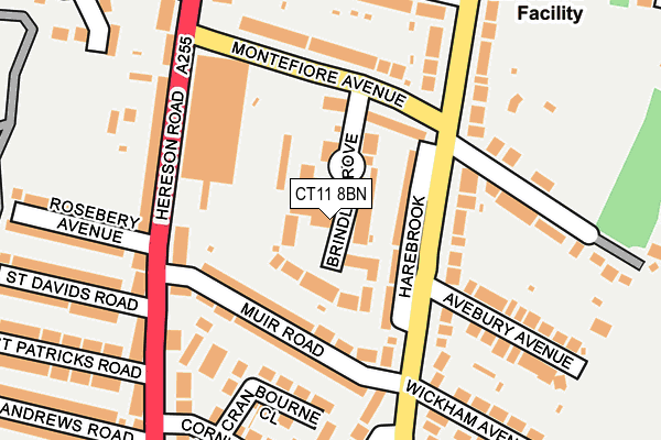 CT11 8BN map - OS OpenMap – Local (Ordnance Survey)