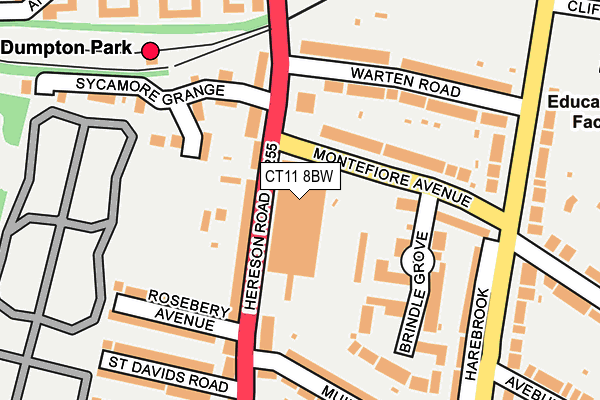 CT11 8BW map - OS OpenMap – Local (Ordnance Survey)