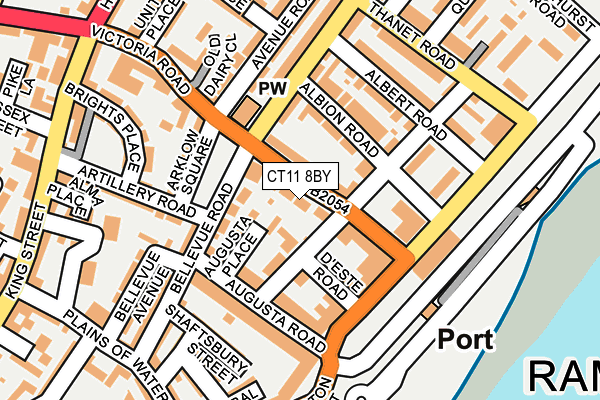 CT11 8BY map - OS OpenMap – Local (Ordnance Survey)