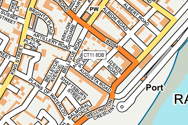 CT11 8DB map - OS OpenMap – Local (Ordnance Survey)