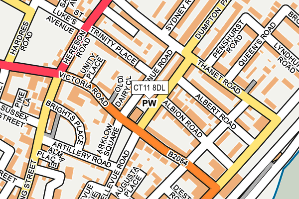 CT11 8DL map - OS OpenMap – Local (Ordnance Survey)
