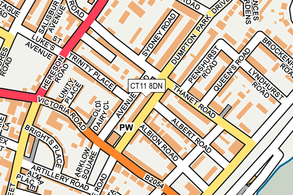 CT11 8DN map - OS OpenMap – Local (Ordnance Survey)