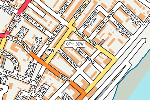 CT11 8DW map - OS OpenMap – Local (Ordnance Survey)