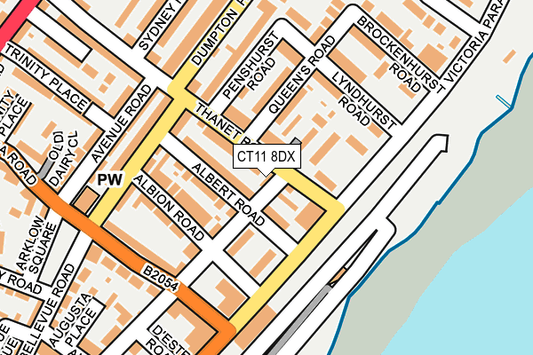 CT11 8DX map - OS OpenMap – Local (Ordnance Survey)