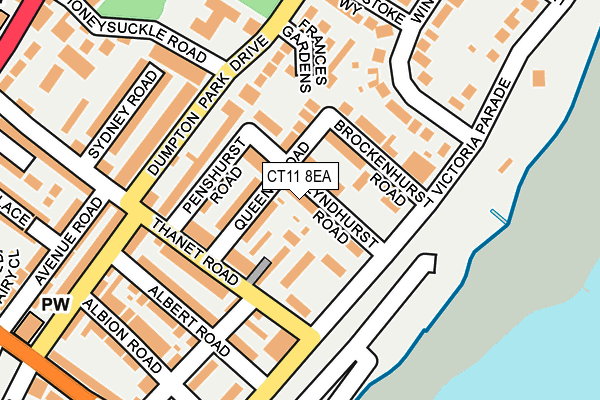 CT11 8EA map - OS OpenMap – Local (Ordnance Survey)