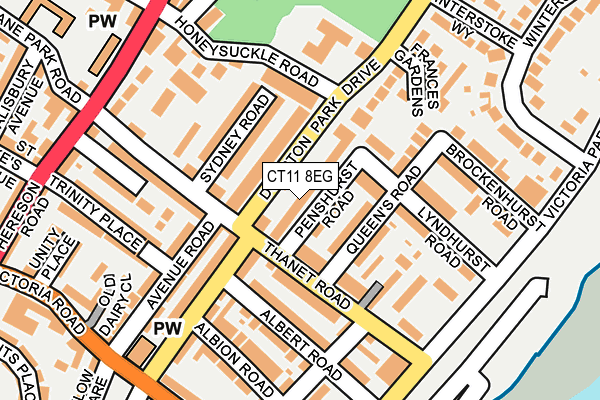 CT11 8EG map - OS OpenMap – Local (Ordnance Survey)