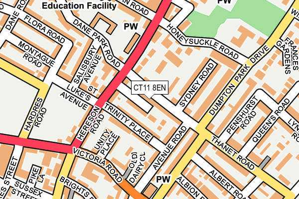 CT11 8EN map - OS OpenMap – Local (Ordnance Survey)