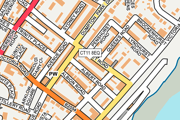 CT11 8EQ map - OS OpenMap – Local (Ordnance Survey)