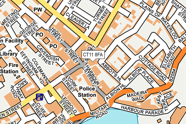 CT11 8FA map - OS OpenMap – Local (Ordnance Survey)