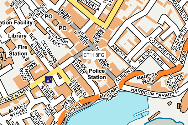 CT11 8FG map - OS OpenMap – Local (Ordnance Survey)